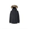 Unisex Thick Down Parka With Faux Fur Trim Hood Winter Warm Outdoor Jacket Men Women