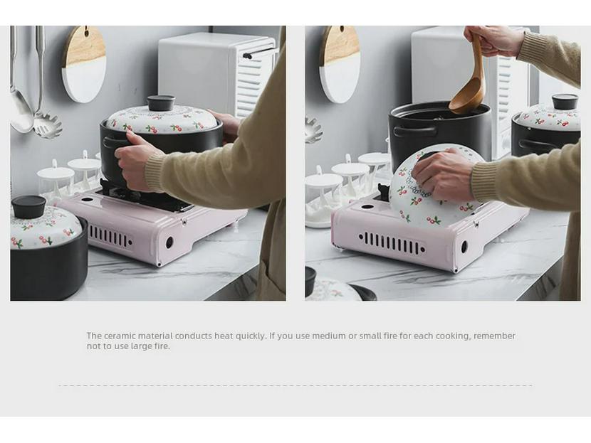 Керамическая жаропрочная кастрюля для тушения в домашних условиях