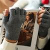Two Finger Unisex Short Half Finger Driving Mittens Cycling Gloves Man Gloves  Mittens
