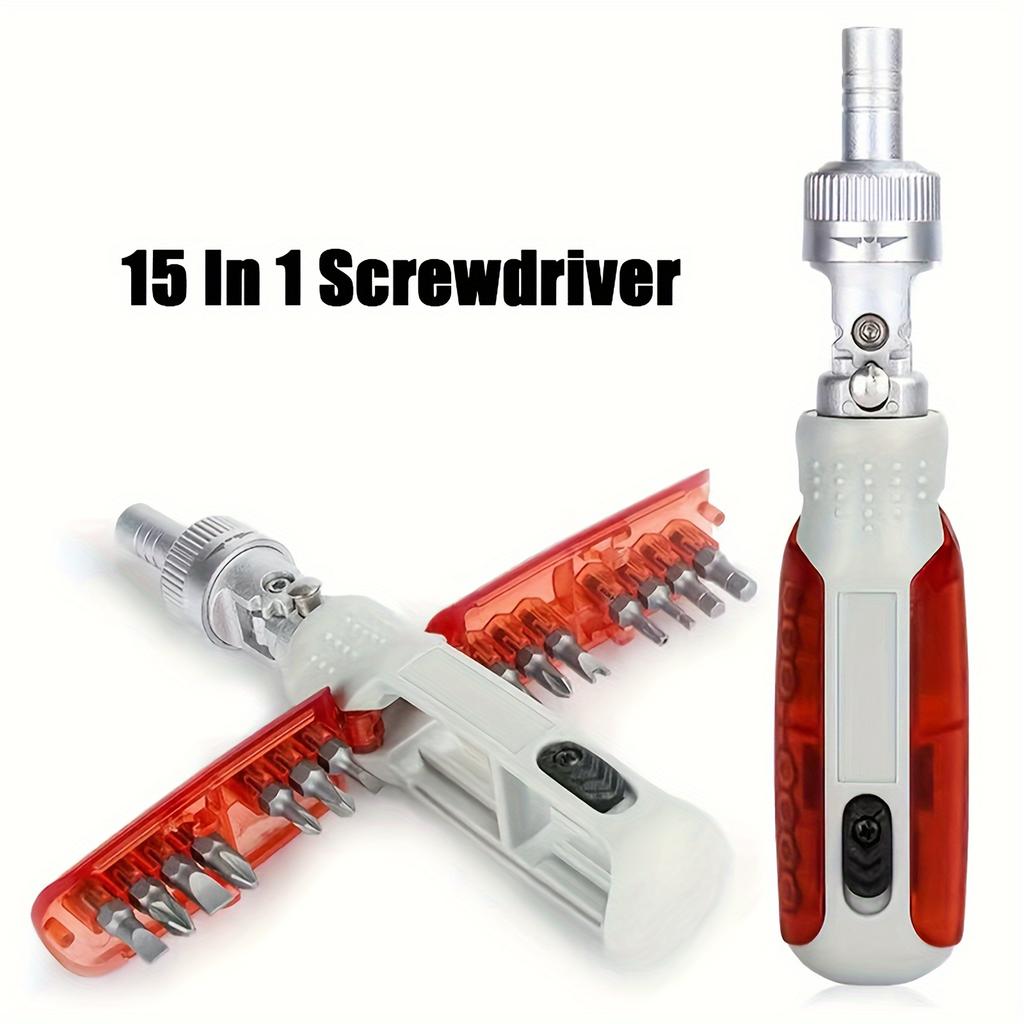 15 в 1 портативный прецизионный набор отверток с трещоткой и магнитным наконечником, многофункциональный инструмент для ремонта, комбинированный инструмент