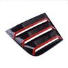 2x Carbon Look w/Red Trim Rear Side Window Louver Cover  For 11-21 Dodge Charger