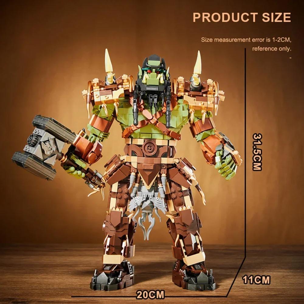 1776pcs MOC Creativity Magical World Orc Thrall Figure Building Blocks Bricks Assembling Model Toys for Children Birthday Gift