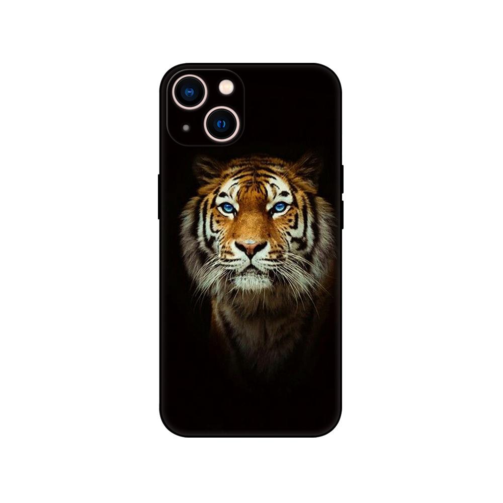 Черный чехол из ТПУ для Samsung Galaxy S22 S20 S21 FE PLUS ultra + S10 E lite, задняя крышка, волк, тигр, лев, кошка, собака