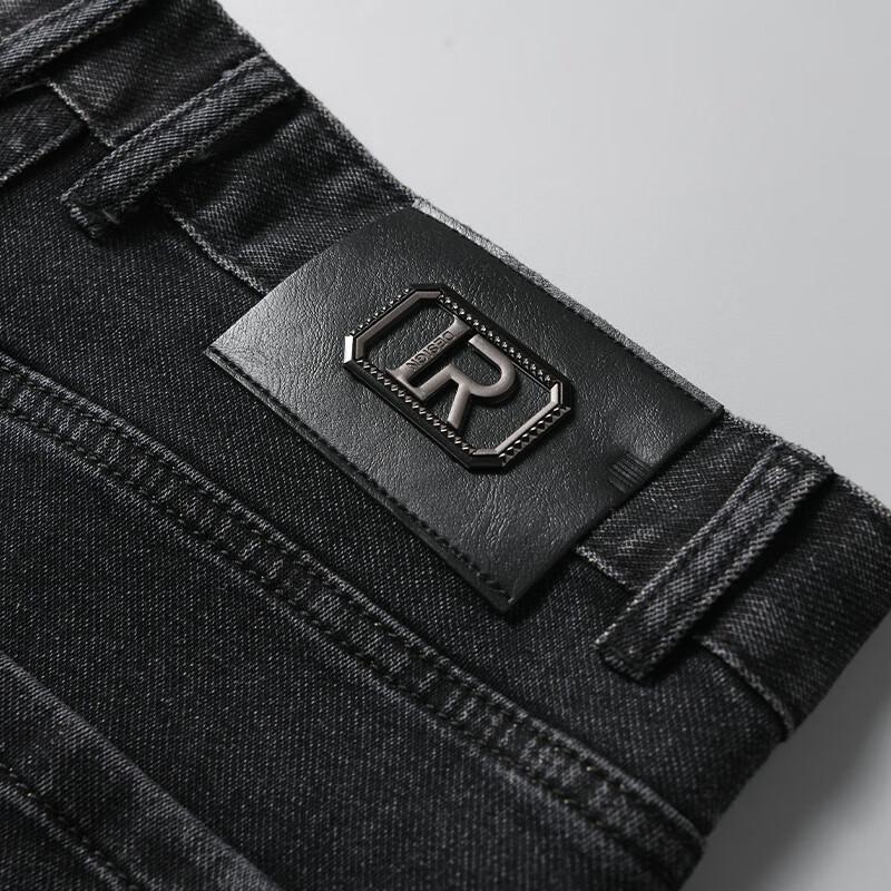 ROMON Мужские утепленные джинсы стрейч прямого кроя