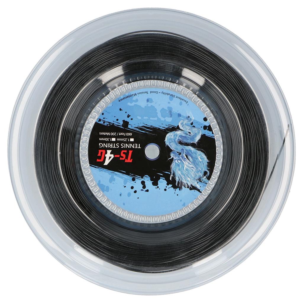 200 м Полиэстеровая теннисная струна Круглая Ударопрочность Жесткая Струна для ракетки 200 м Теннисная струна Круглый Теннисный аксессуар