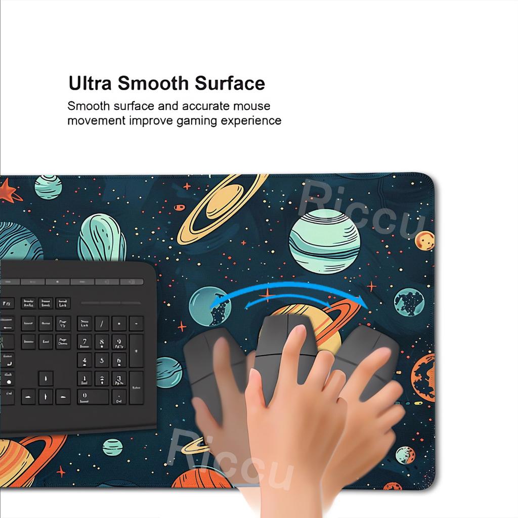 Planets Pattern Mouse Pads Gamer Space Universe Game Home Computer Keyboard Table Carpet Office Accessories Anti-slip Rubber Mat