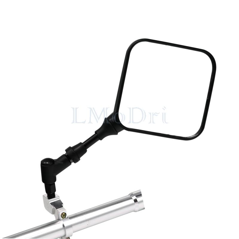 LMoDri черные двойные спортивные зеркала для мотоцикла, боковые зеркала для Suzuki DR 200 250 DR350 350 DRZ 400 650 DR650