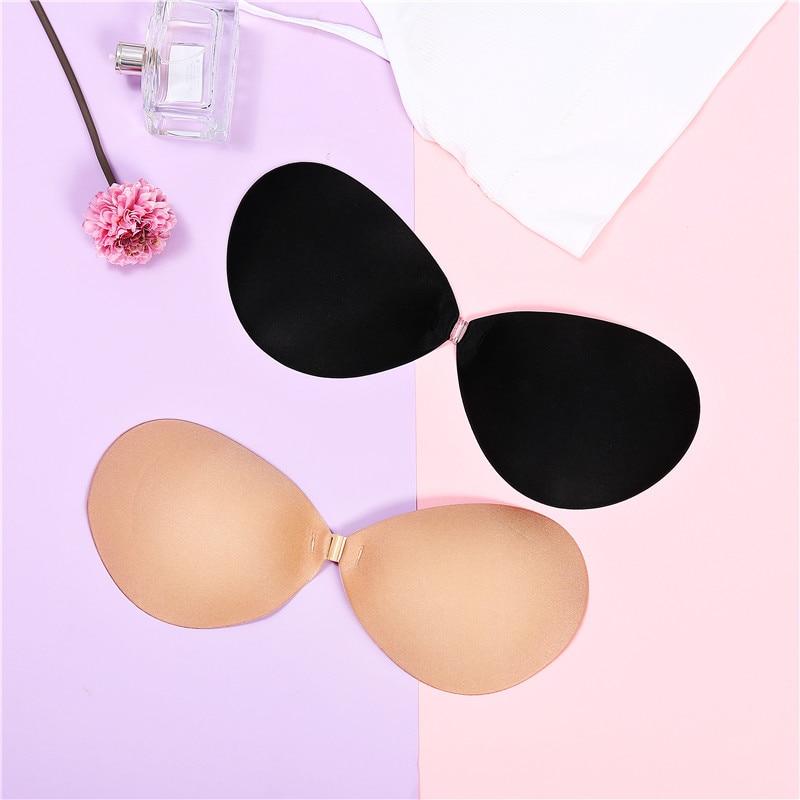 FINETOO Women's Breast Push Up Pad Reusable Swimsuit Accessories Silicone Bra Pad Nipple Cover Stickers Patch Inserts Sponge Bra