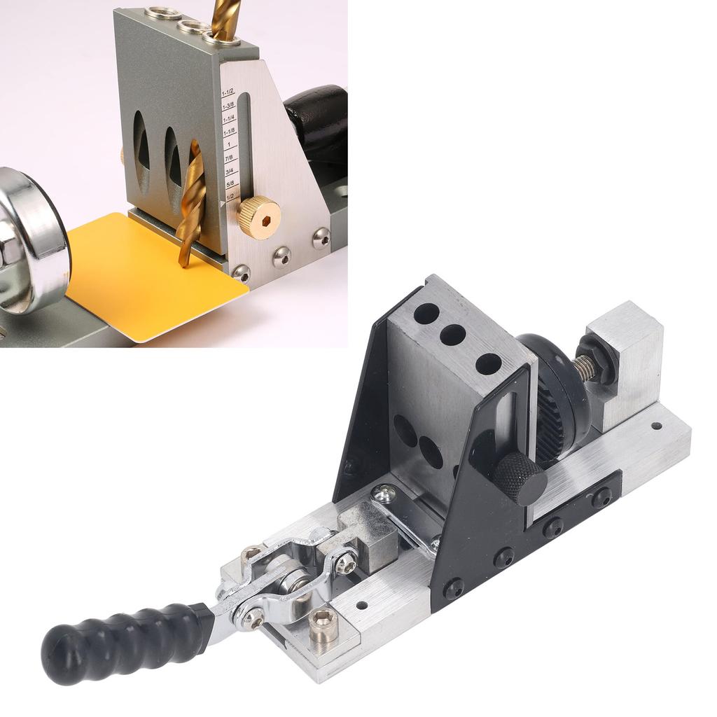 Набор приспособлений для карманных отверстий, стальная форма, 3 отверстия, дюбель, сверло, столярный набор винтов, столярный локатор