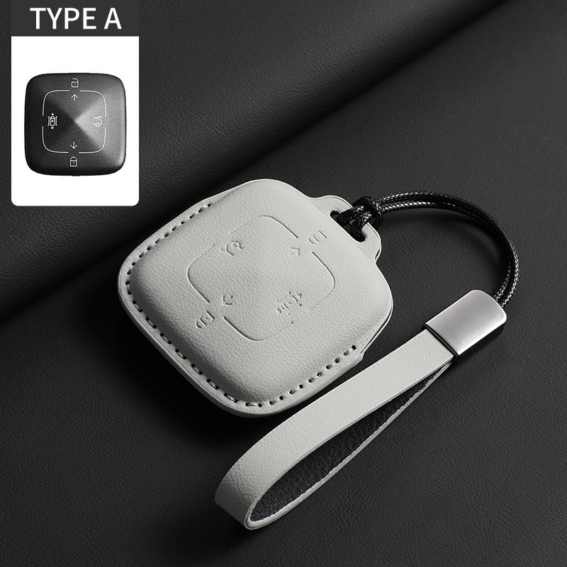 For ZEEKR 001 X Car Key Cover Original Car Color Smart Key Holder Leather Protector High Quality Auto Interior Accessories