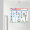 2 в 1 Детский еженедельный ежедневный график Визуальная календарная таблица Магнитная ежедневная таблица Расписание План Доска для обучения Настольная игра для малышей Подарок