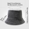 Hip Hop Solid Color Bucket Hat Wide Edge Washed Denim Fisherman Hat Foldable Thin Boonie Hat Summer Season