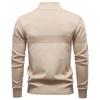 2025 Autumn and Winter New Business Stand Collar Men's Pure Cotton Sweater, High-quality Casual Half Zipper Men's Top
