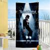 Michael Jackson Customize Your Name Beach Towel Soft Durable Quick-Dry Perfect for Traveling Yoga Camping and Swimming