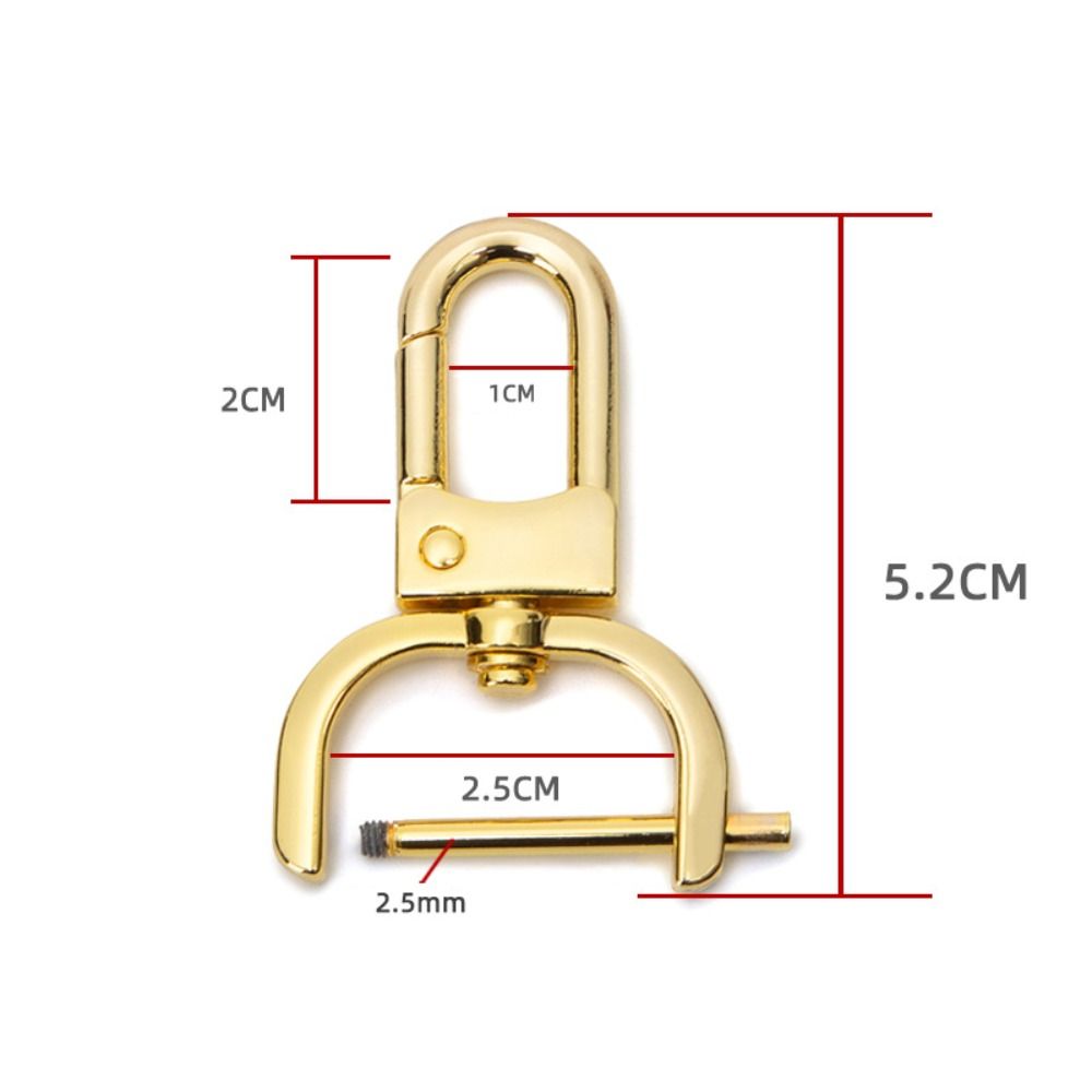 16/20/25mm Metal Removable Hook Craft Trigger Clip Buckle Easy Repair Bag Belt Buckle