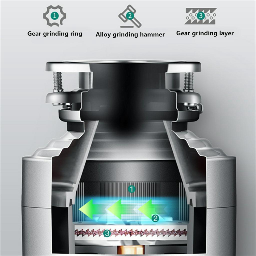 Домашняя кухня 1 л.с. Измельчитель пищевых отходов непрерывной подачи 630 Вт 220 В