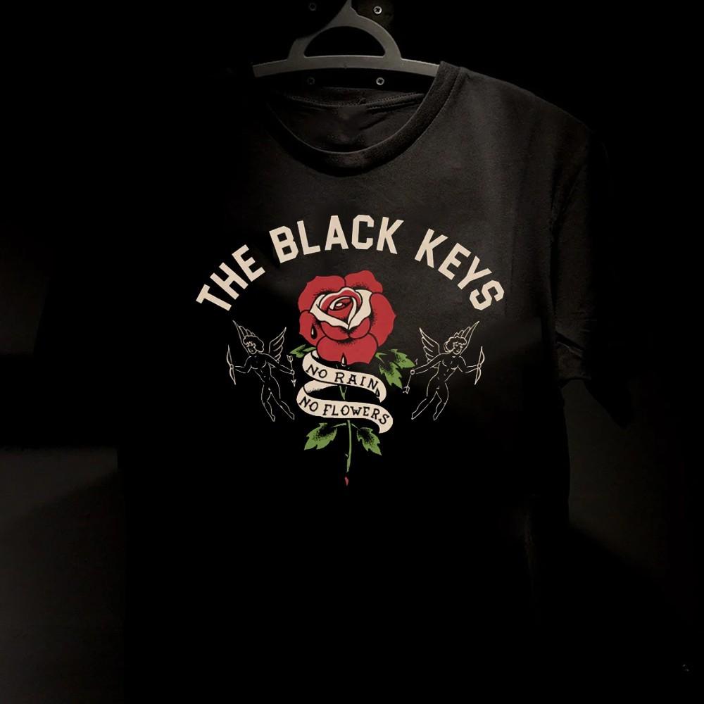 Редкая хлопковая мужская футболка The Black Keys S-5XL 20D2026 Унисекс