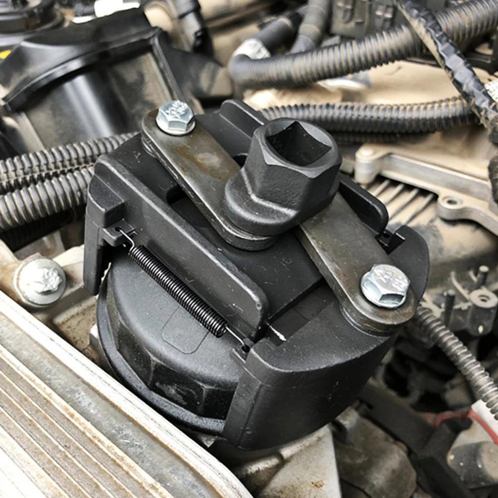 Универсальный регулируемый новый двухзахватный ключ для масляного фильтра Фильтр 60-80 мм Ключи для фильтров Съемник Сталь Топливо Чугун Двухлаповое оборудование