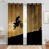 2 шт. Крутые гоночные мотоциклетные 3D-печатные шторы, подходящие для спальни, общежития, гостиной, клуба, украшения штор