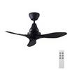 Daiko Denki DAIKO Ceiling No 3 3 Levels of Air Flow Remote Control Easy Black Fan, Lighting, Blades, Forward/Reverse Switching, Switching, Included,