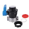 New S75X60 Coarse Thread Ball Valve Connector 75mm IBC Ton Adapter Heavy Duty IBC Tank Coarse Thread Adapter Ball Cap Valve 1Pc