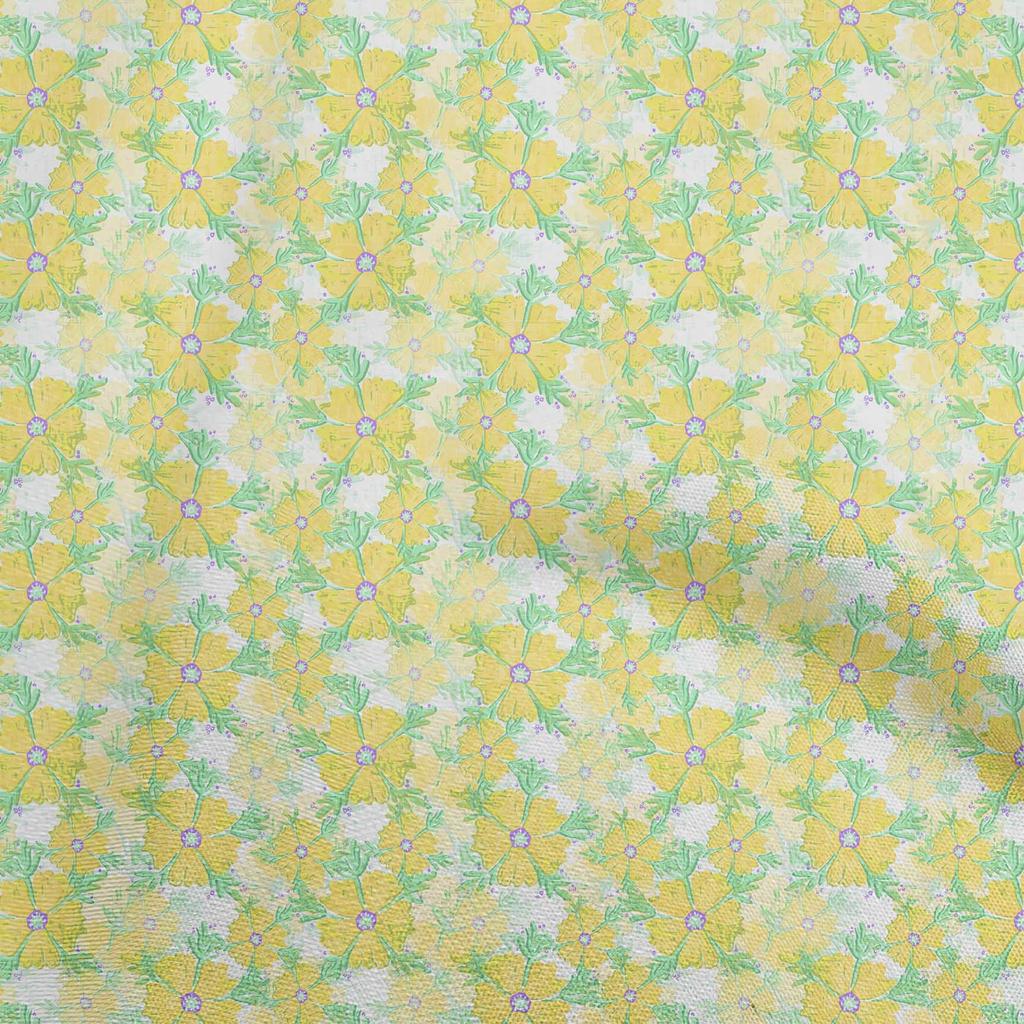 oneOone Cotton Flex Dark Rose Brown Fabric Floral Fabric For Sewing Printed Craft Fabric By The Yard 40 Inch