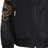 Armani Exchange FW23 Бейсбольная куртка с длинным рукавом, вышитая логотипом с буквой и нашивкой-драконом, мужская куртка, Черный 3DZB10-ZNUBZ-1200