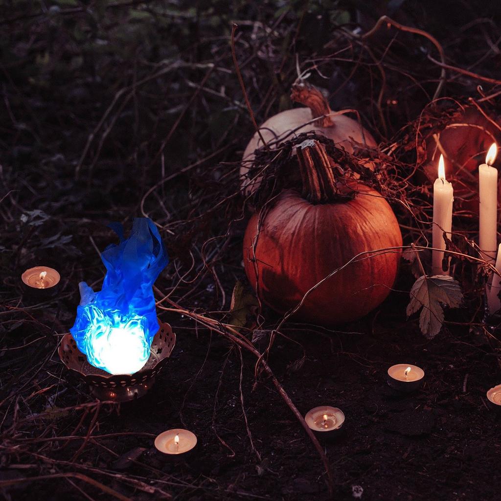 Halloween Floating Fireball Prop Mysterious Plastic Suspension Flame Lamp