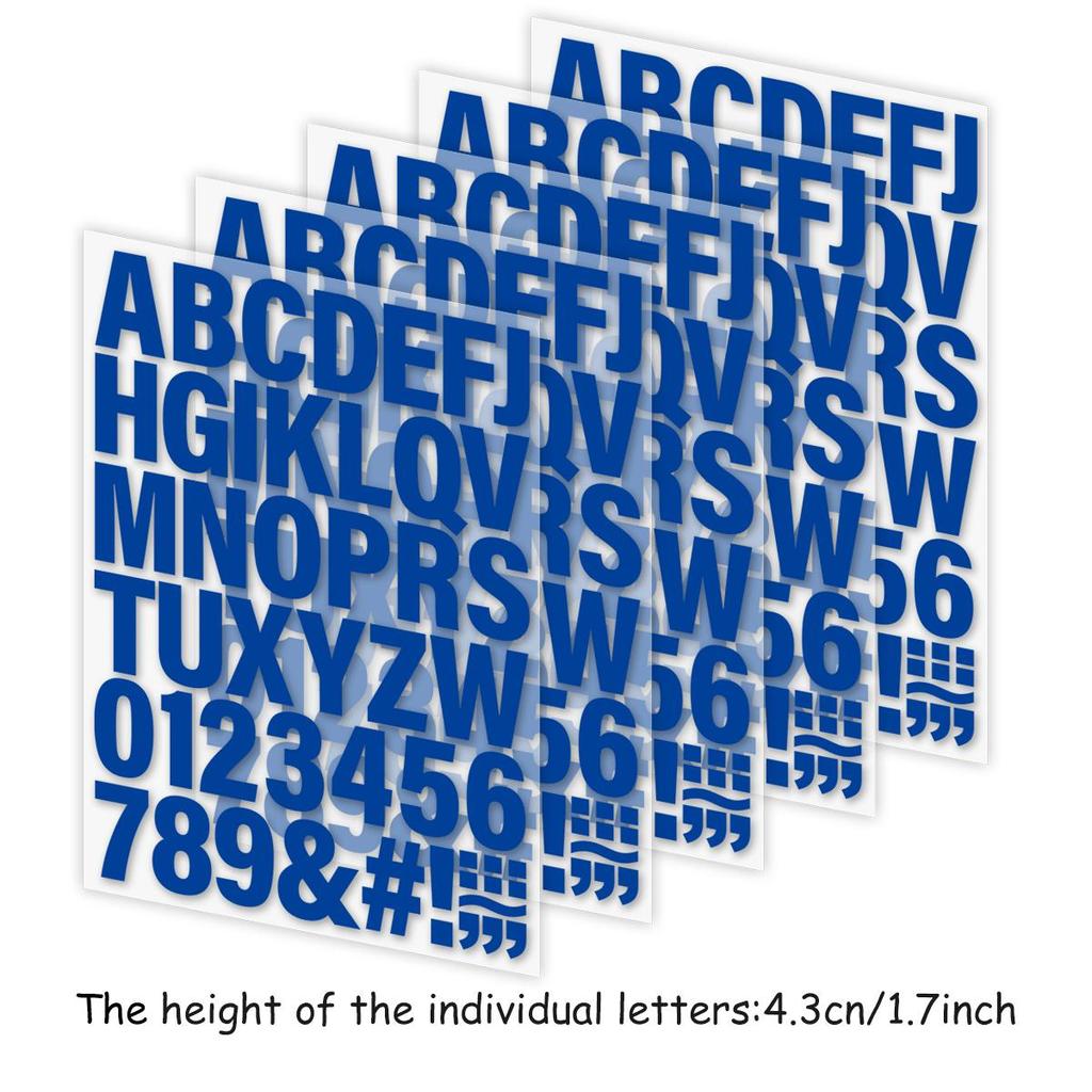 Синие буквы Нашивки на одежде от AZ Толстовки Топы Виниловые термопрессы DIY A-Level Моющиеся наклейки Подарок на заказ