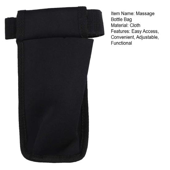 Сумка для массажных бутылок, держатель для лосьона и эфирного масла на пояс с регулируемым ремнем, кобура для массажиста на 1 или 2 бутылки, легкий доступ