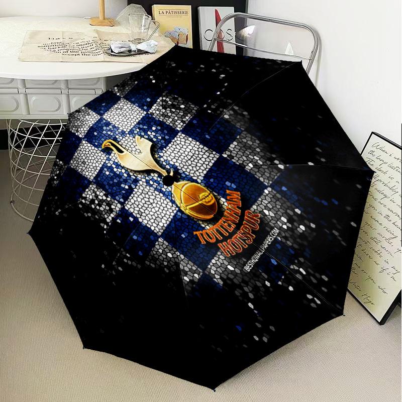 1PC Fc Crest Design Printed Umbrella Folding umbrella, automatic umbrella 8-Frame for Travel, camping Fan gifts Christmas Gifts