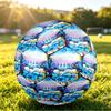 Size 5 Football Smurfs Cute Pattern, Wear‑Resistant Soccer Ball for Match Training Daily Sports Play