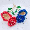 Enamel Long Branch Rose Craft Gift Trolley Home Ornament Enamel Jewelry Box
