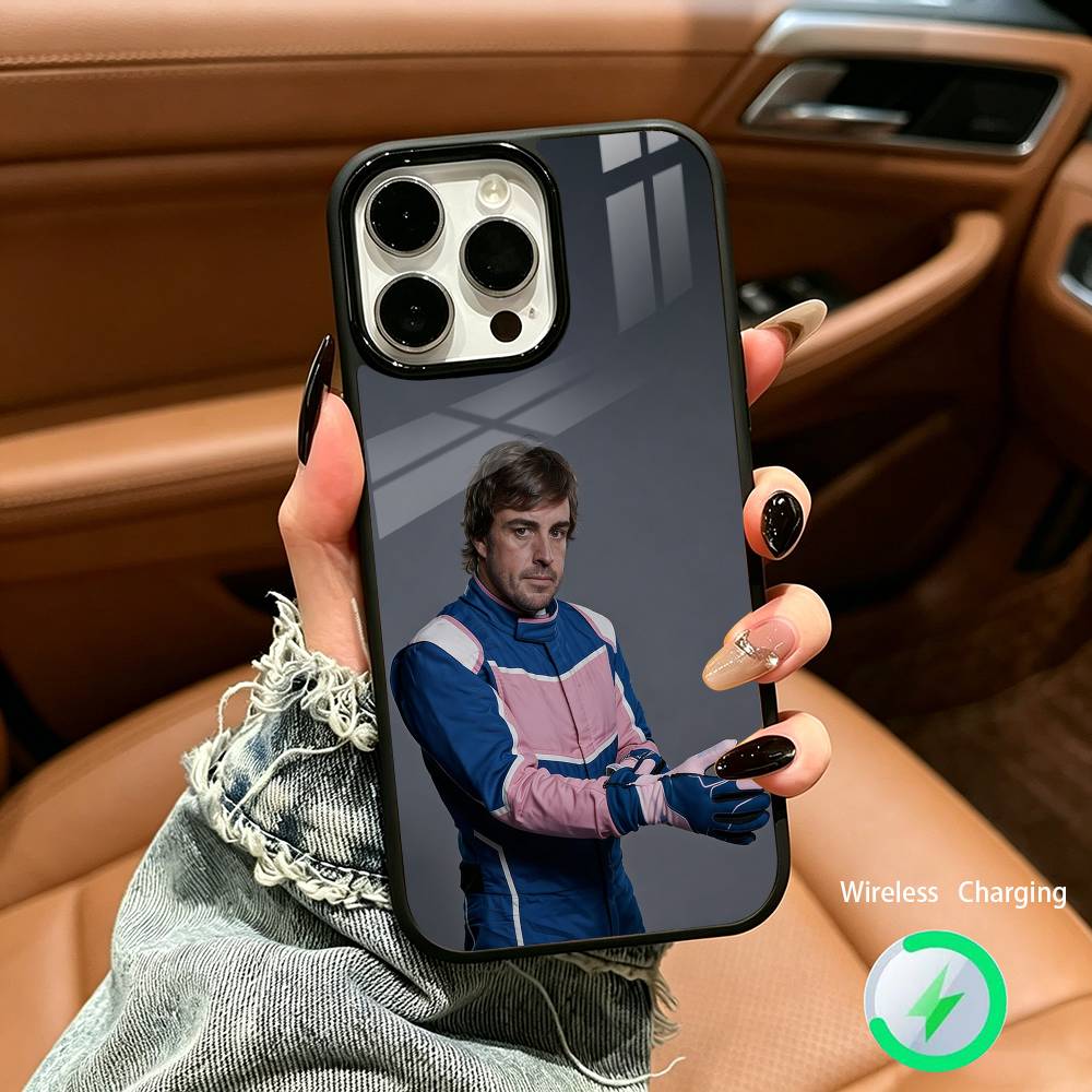 Испания- F-Фернандо А-Алонсо FA Для IPhone17 16 15 14 13 12 11 Plus Pro Max Plus Беспроводная зарядка Чехол для телефона