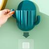 Toothbrush Holder Wall Self-adhesive Seamless Cactus Storage Rack Box Organizer Bathroom Shelf  Shower Accessories