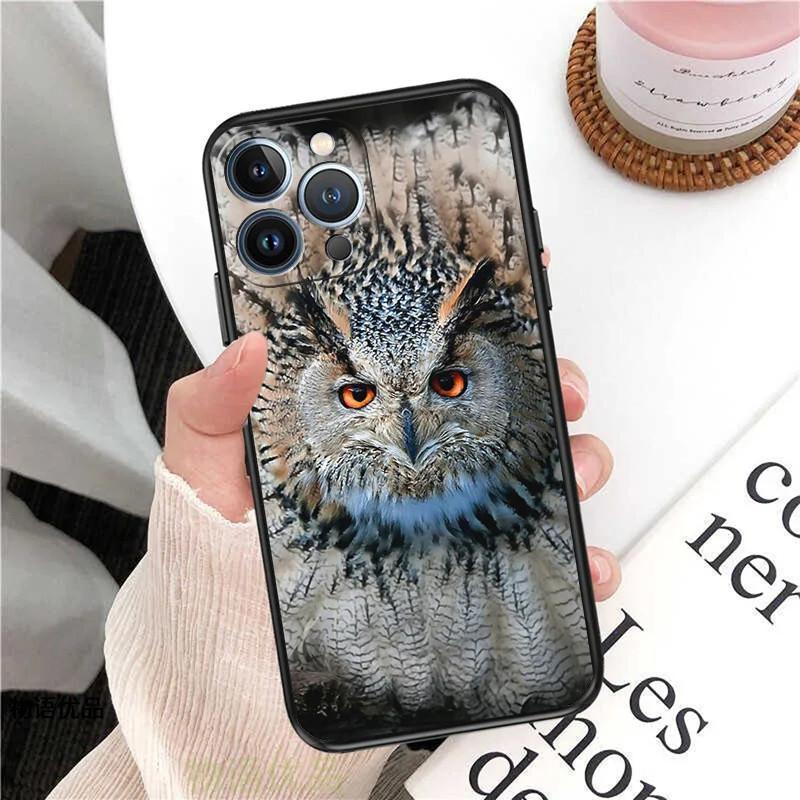 Чехол для мобильного телефона Apple Iphone15 Pro, роскошный и милый чехол для мобильного телефона с рисунком совы, окрашенный и устойчивый к падениям