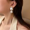Party Lady Hyperbole Style Large Pearl Stud Earrings Women Jewelry Fashion Design Korean  Earrings