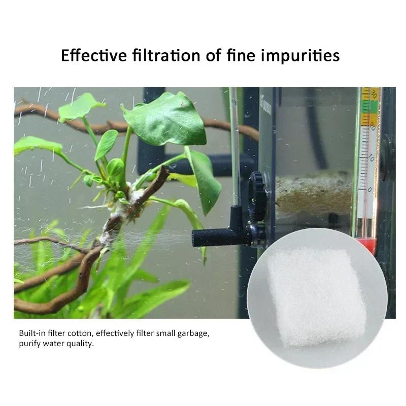 Удалитель масляной пленки Аквариум Фильтр Аквариумного фильтра Поверхностный скиммер Вода Воздух Кислород Регулируемый Водяной насос Насос для аэрации Фильтрующая губка