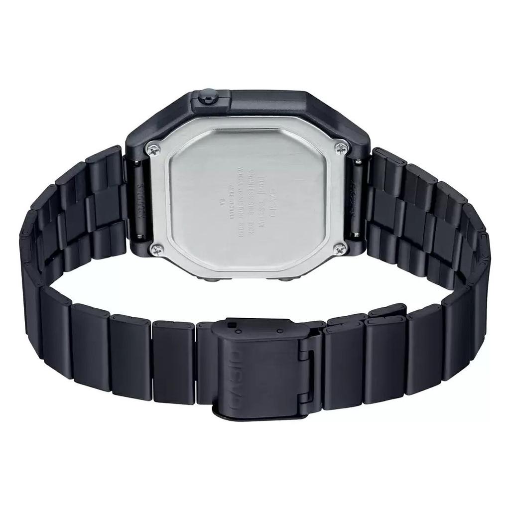 Черные часы унисекс цифровые, Black Digital Unisex Watch,  Casio