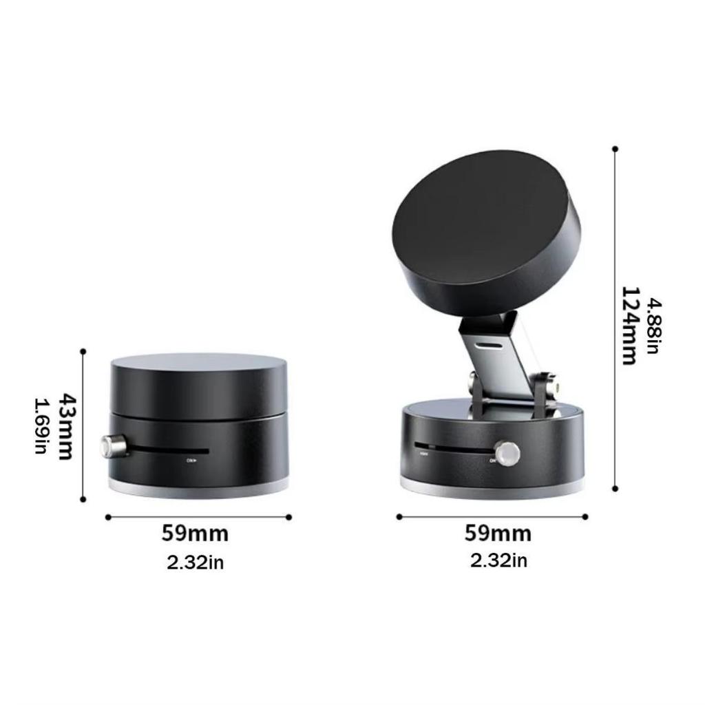 Car Dashboard Magnetic Phone Holder Strong N52 Magnet Mount 360° Rotation Phone Stand for Travel Auto Interior Accessories