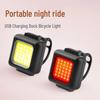 Перезаряжаемый через USB передний велосипедный фонарь - Мощный фонарик для ночной езды