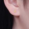 Fashion Jewelry Small Diamond Stud Earrings Han Edition Contracted Zircon Earrings Woman Fairy Circle Crystal Earrings