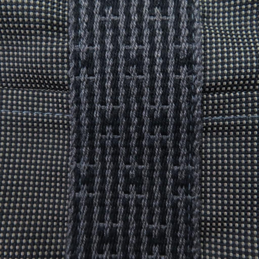 Отличная сумка-тоут HERMES Her Line MM с логотипом H и пуговицами Serie из парусины серого цвета Женская Б/У