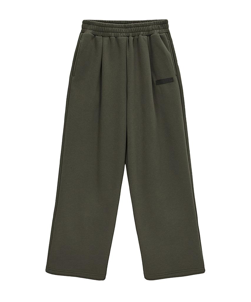 URBANAGE [Non-Fleece Or Fleece-Lined] Daily Standard Wide Pants Khaki