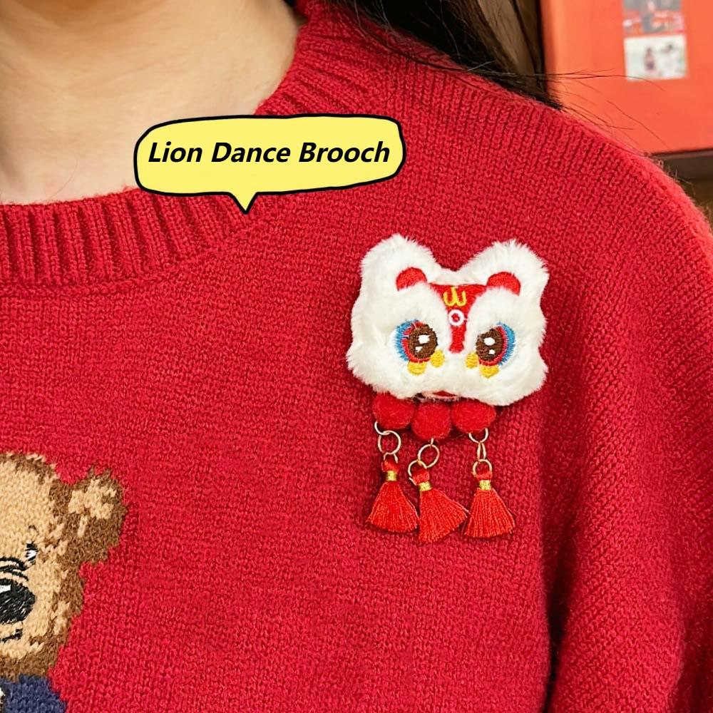 Плюшевые куклы-змеи с кисточками-колокольчиками, Лев Пробуждение, Праздник Весны, Значок, Брошь Львиный Танец, Вечеринка