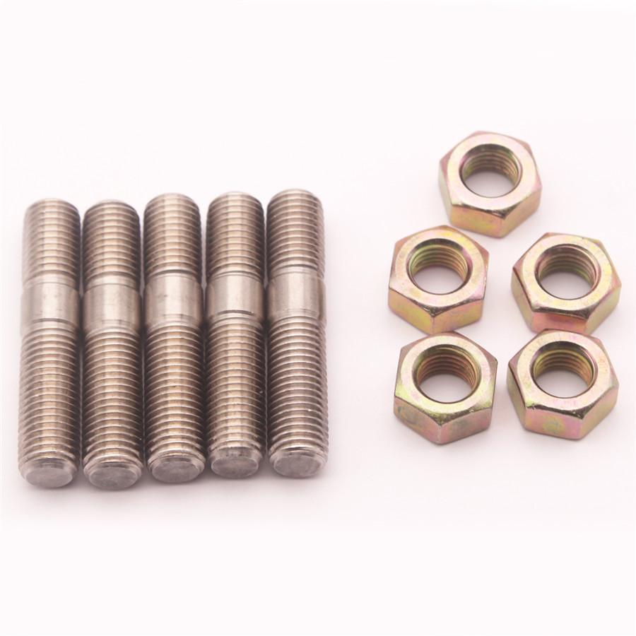 Car 5 Set Stud Kit Stainless Steel M10*1.25 For DSM 1G EVO1-10 Turbos Subaru