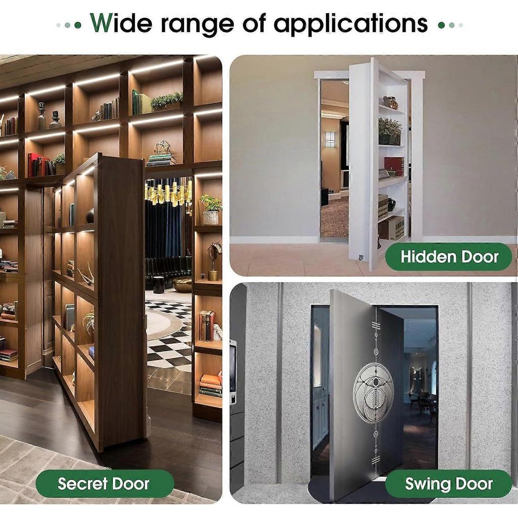 2025 Latest Model Door Hinges,Hidden Door Hardware Stainless Steel,360 Degree