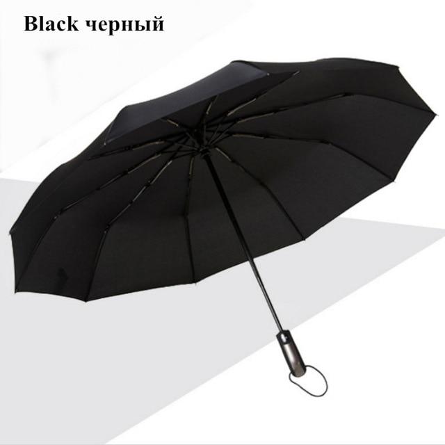 Wind Resistant Fully-Automatic Umbrella Rain Women For Men 3Folding