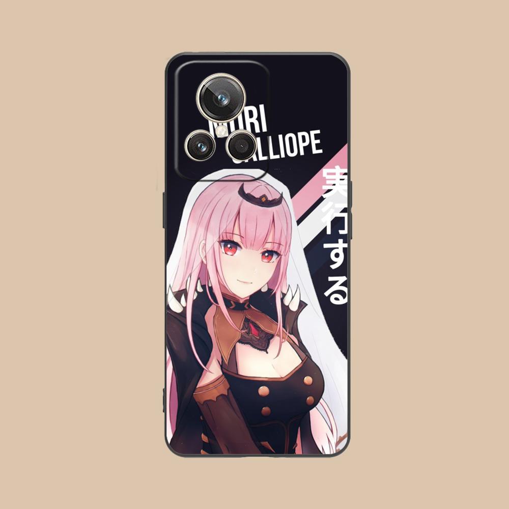 Матовый TPU чехол для мобильного телефона Holo Mori Calliope для Realme GT 8 Neo Pro C75 73 71 C67 65 C55 53 C35 31 C20 15 Цветная обложка