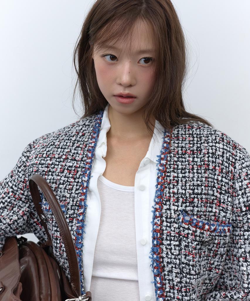 RAFFINE ATELIER Maison Tweed Jacket White